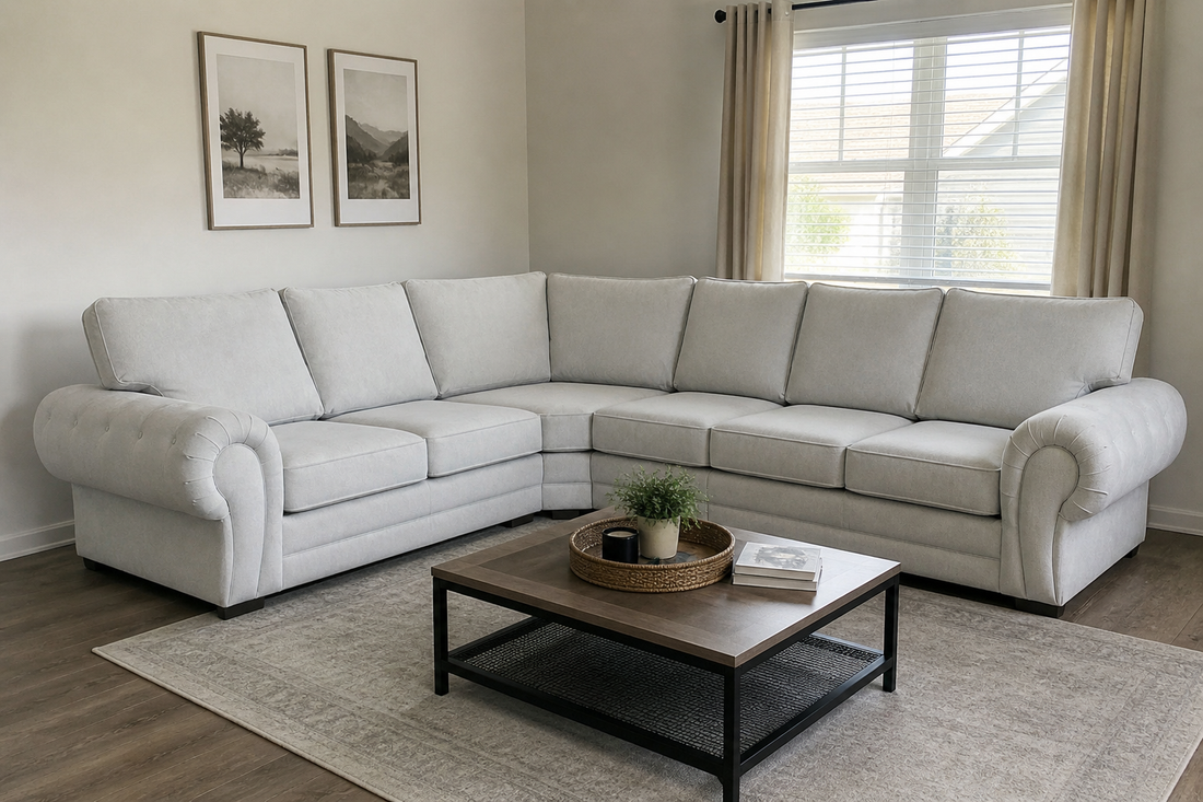 VERONA FULL BACK 6 SEATER CORNER SOFA(Universal Side)