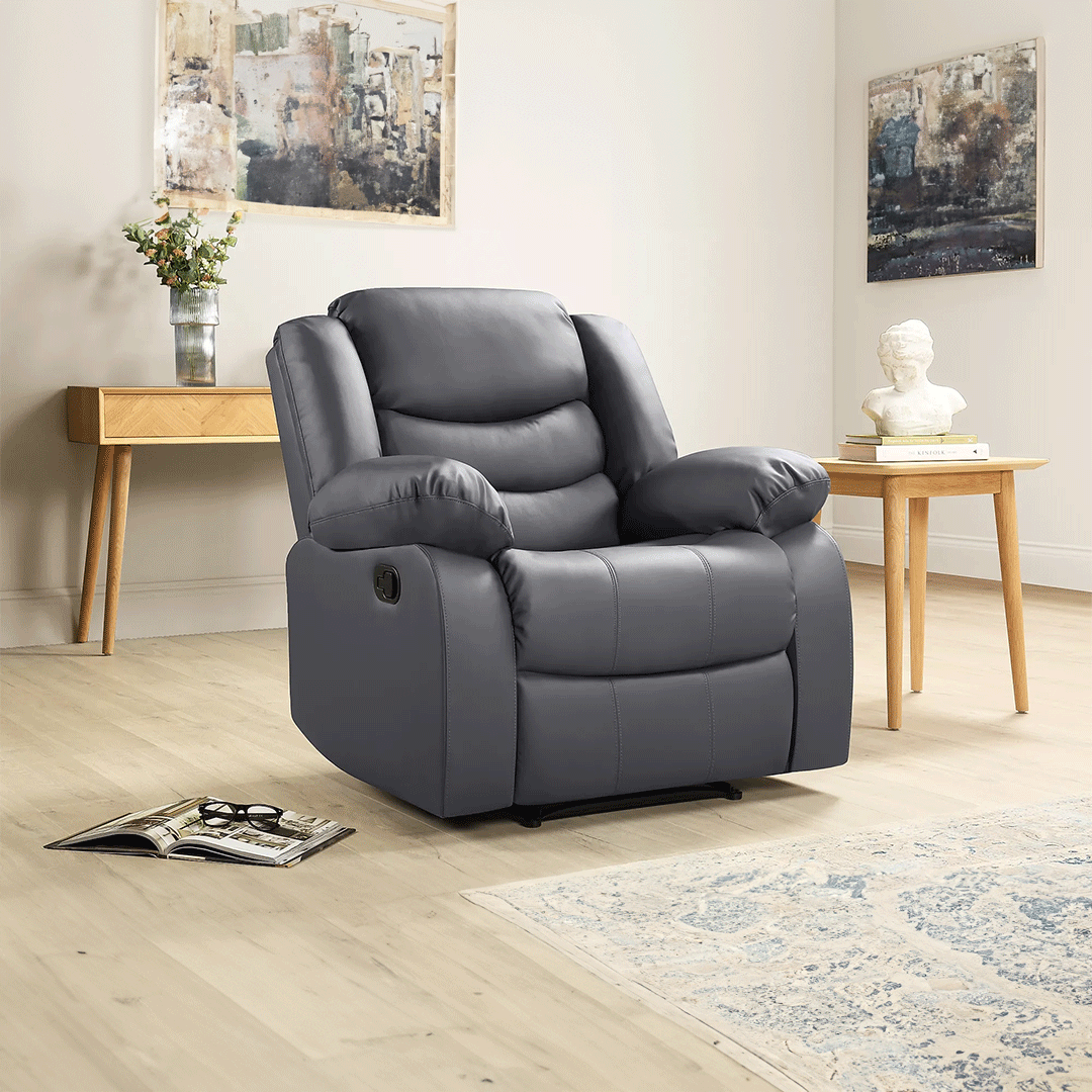 Roma Leather Recliner Sofa Arm Chair