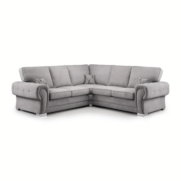 Verona Fullback 5 Seater Grey Corner Sofa