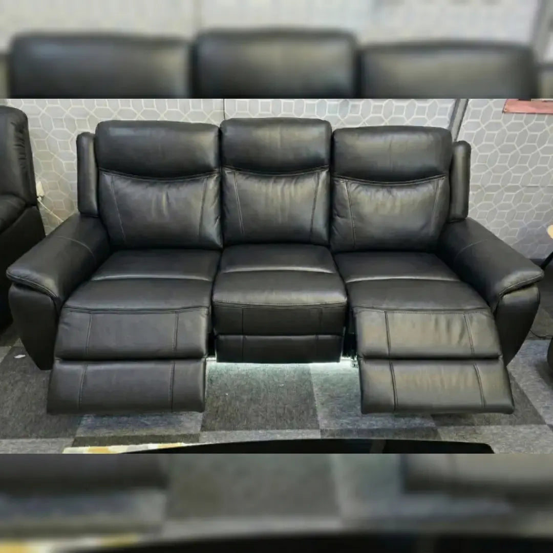 Parada Leather Electric Recliner Sofa 3+2 Seater-Bluetooth/USB